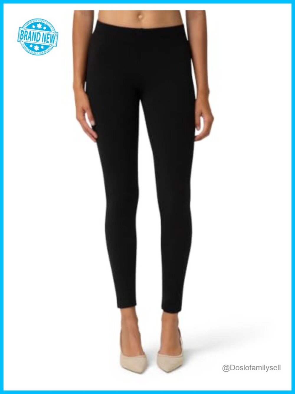 Soft Cotton Feel High Waisted Leggings